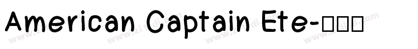 American Captain Ete字体转换